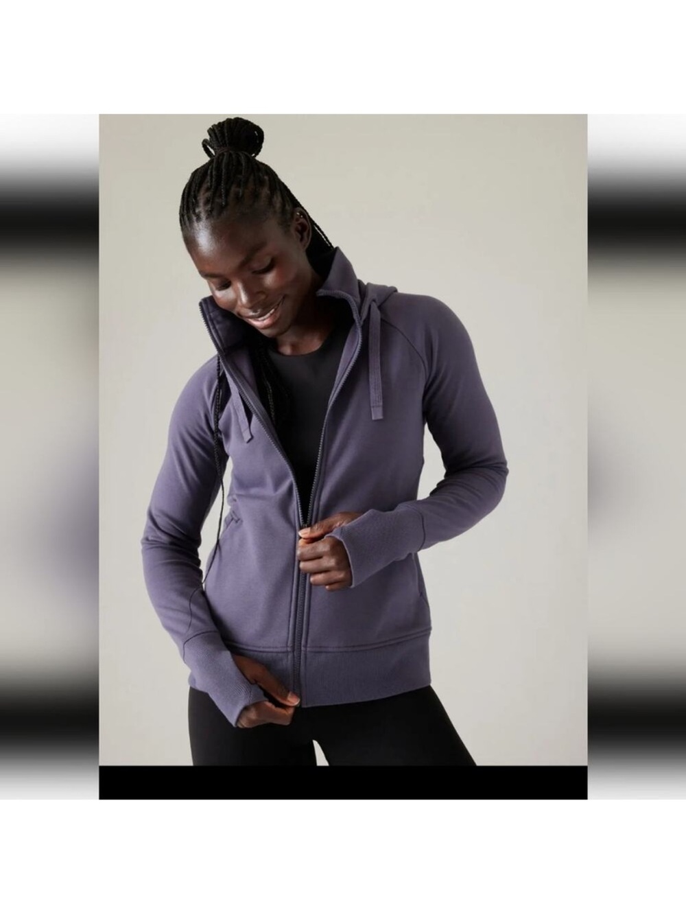 ATHLETA Triumph Hoodie Sweatshirt‎ Jacket Purple Size Medium